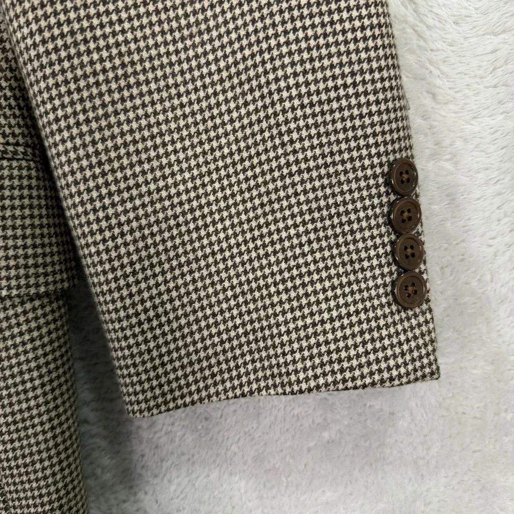 Napoli Nordstrom Mens 40S Slim Fit Loro Piana Blazer Cashmere Brown Houndstooth